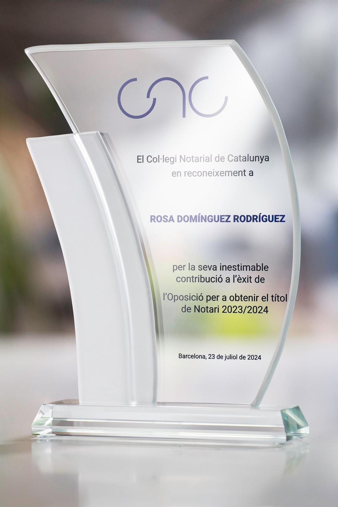 Trofeo de vidrio -  GLA0054