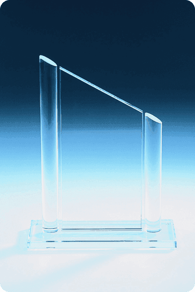 Trofeo de vidrio -  GLA0228