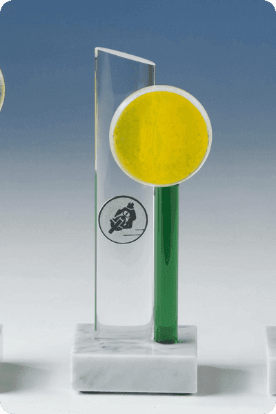 Trofeo de vidrio -  GLA0291
