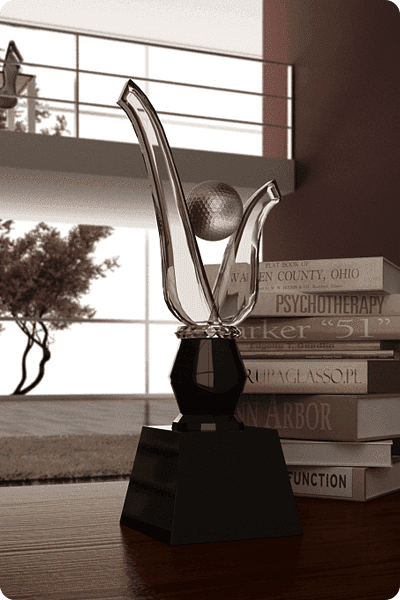 Trofeo de cristal -  GLA0334