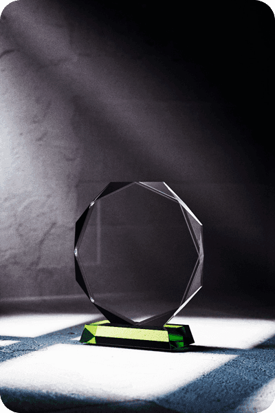 Trofeo de vidrio -  GLA0413