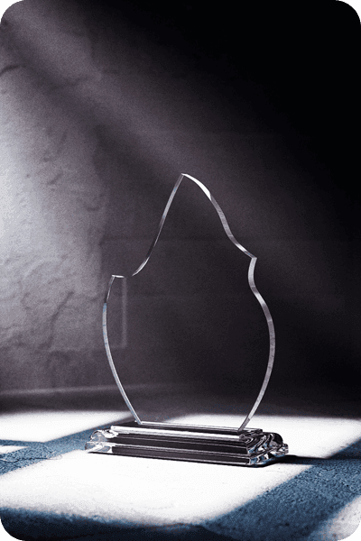 Trofeo de vidrio -  GLA0416