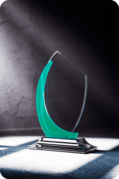Trofeo de vidrio -  GLA0418