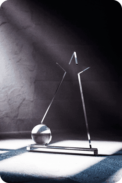 Trofeo de vidrio -  GLA0441