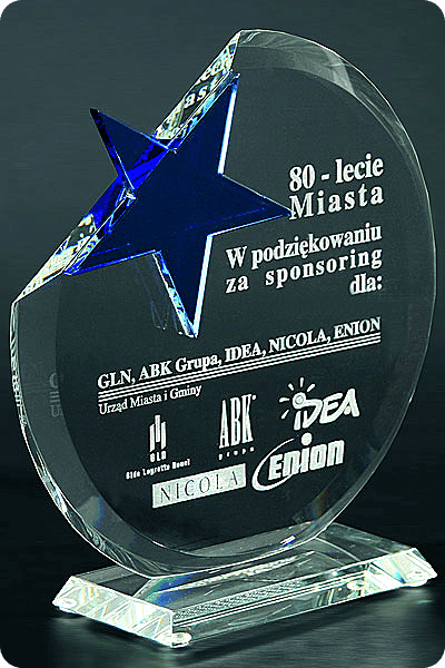 Trofeo de vidrio -  GLA0084