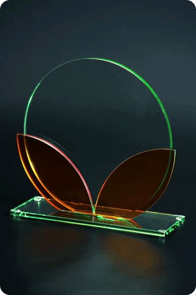 Trofeo de vidrio -  GLA0934