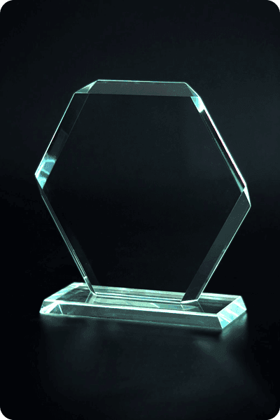 Trofeo de vidrio -  GLA0953