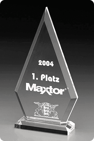 Trofeo de vidrio -  GLA0983